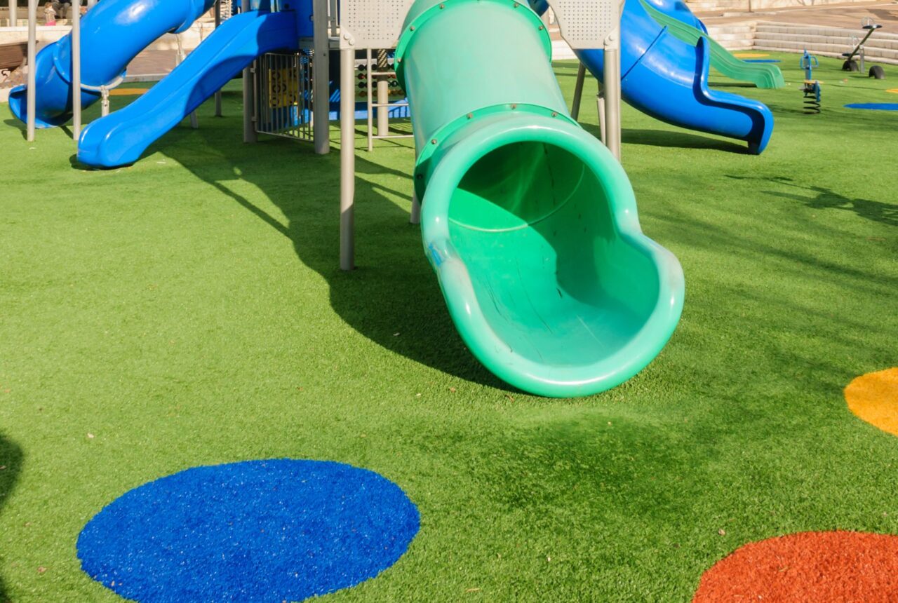 artificial turf for a commercial playground in Ajax